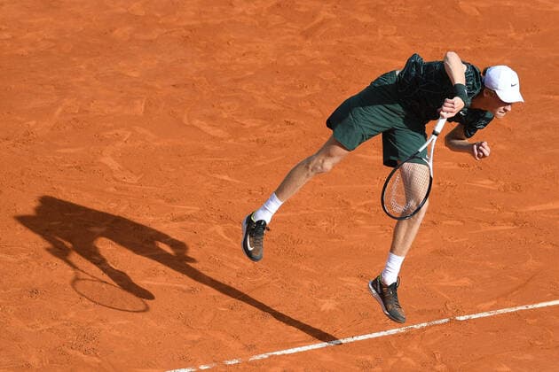 Tennis : Monte Carlo 2022 - Jannik Sinner - Italie Tennis : Monte Carlo 2022 - Monaco - 13 04 2022 ChrysleneCaillaud Panoramic 