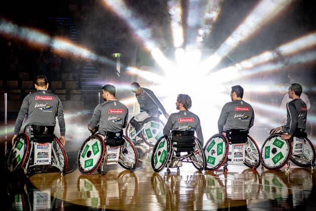 RBBL; RSV Lahn-Dill - Hannover United, 13.04.22 Reo Fujimoto ( 12 RSV Lahn-Dill), Quinten Zantinge ( 11 RSV Lahn-Dill), Dominik Mosler ( 4 RSV Lahn-Dill), Simon Brown ( 5 RSV Lahn-Dill), Jannik Blair ( 6 RSV Lahn-Dill), Hiroaki Kozai ( 9 RSV Lahn-Dill) RBBL; RSV Lahn-Dill - Hannover United: Wetzlar, 13.04.22 Copyright: xBEAUTIFULxSPORTS Roeczeyx