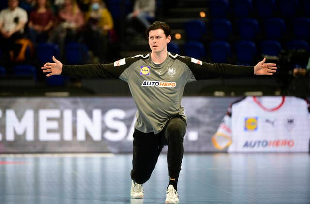 Simon Ernst (GER Deutschland, 40,SC DHfL Leipzig), Deutschland vs Färöer, Handball-Länderspiel, WM-Playoff13.04.22 Kiel Wunderino-Arena Schleswig-Holstein Germany
