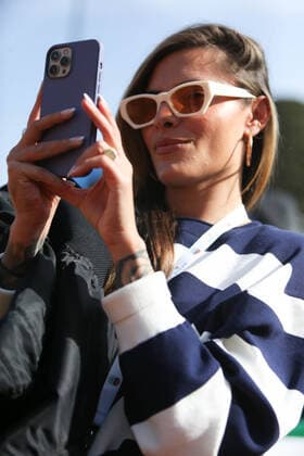 Sophia Thomalla, girlfriend of Alexander Zverev of Germany during the Rolex Monte-Carlo Masters 2022, ATP, Tennis Herren Masters 1000 tennis tournament on April 14, 2022 at Monte-Carlo Country Club in Roquebrune-Cap-Martin, France - Photo Laurent Lairys TENNIS : Monte Carlo 2022 - Monaco - 14 04 2022 LaurentLairys Panoramic 