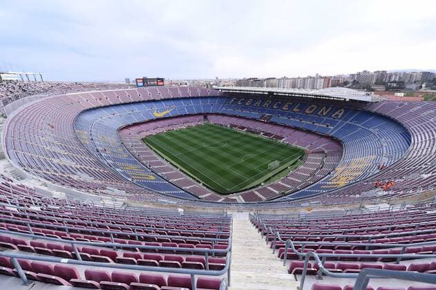Fußball Europa League Viertelfinale FC Barcelona, Barca - Eintracht Frankfurt am 14.04.2022 im Camp Nou in Barcelona Innenansicht Innenaufnahme Panorama Innen Stadion