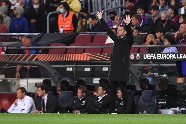 Fußball Europa League Viertelfinale FC Barcelona, Barca - Eintracht Frankfurt am 14.04.2022 im Camp Nou in Barcelona Xavier Xavi Hernandez ( Trainer Cheftrainer Barcelona )