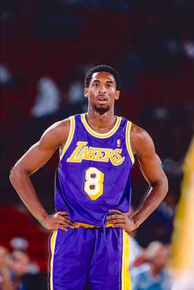 Basketball NBA, Basketball Herren, USA Kobe Bryant Rookie Kobe Bryant competing for the Los angeles Lakers during his rookie season in a game against the Denver Nuggets in 1997 Dener McNichols Sports Arena Colorado United States Copyright: xDUOMO PCNx Bk9703_0003