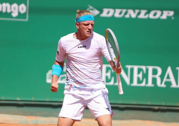 Alejandro Davidovich Fokina of Spain during the Rolex Monte-Carlo Masters 2022, ATP, Tennis Herren Masters 1000 tennis tournament on April 14, 2022 at Monte-Carlo Country Club in Roquebrune-Cap-Martin, France - Photo Laurent Lairys TENNIS : Monte Carlo 2022 - Monaco - 14 04 2022 LaurentLairys Panoramic 