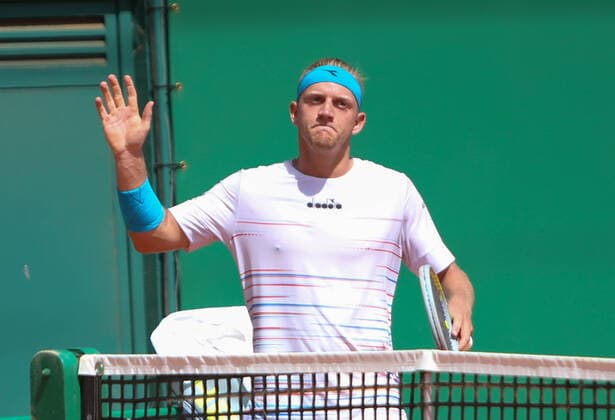 Alejandro Davidovich Fokina of Spain during the Rolex Monte-Carlo Masters 2022, ATP, Tennis Herren Masters 1000 tennis tournament on April 14, 2022 at Monte-Carlo Country Club in Roquebrune-Cap-Martin, France - Photo Laurent Lairys TENNIS : Monte Carlo 2022 - Monaco - 14 04 2022 LaurentLairys Panoramic 