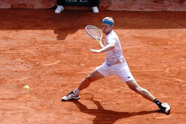 Alejandro Davidovich Fokina (Espagne) TENNIS : Masters 1000 de Monte Carlo - Quart de finale - Monte Carlo - 15 04 2022 NorbertScanella Panoramic 