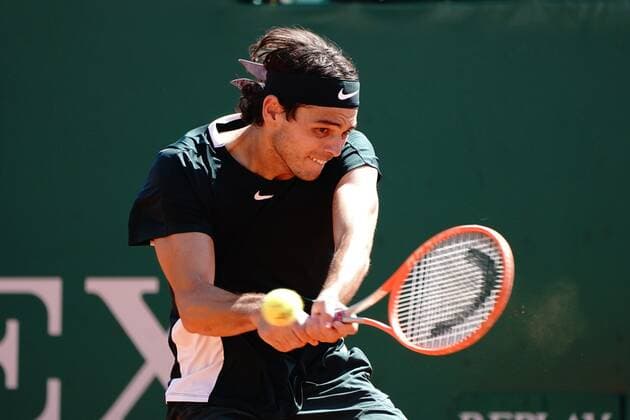 Taylor Fritz (USA) TENNIS : Masters 1000 de Monte Carlo - Quart de finale - Monte Carlo - 15 04 2022 NorbertScanella Panoramic 