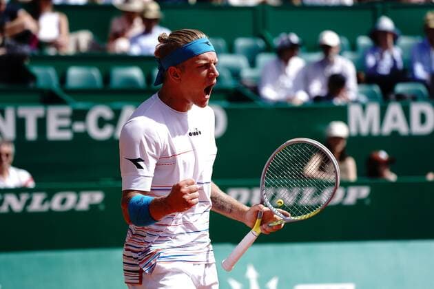 Alejandro Davidovich Fokina (Espagne) TENNIS : Masters 1000 de Monte Carlo - Quart de finale - Monte Carlo - 15 04 2022 NorbertScanella Panoramic 