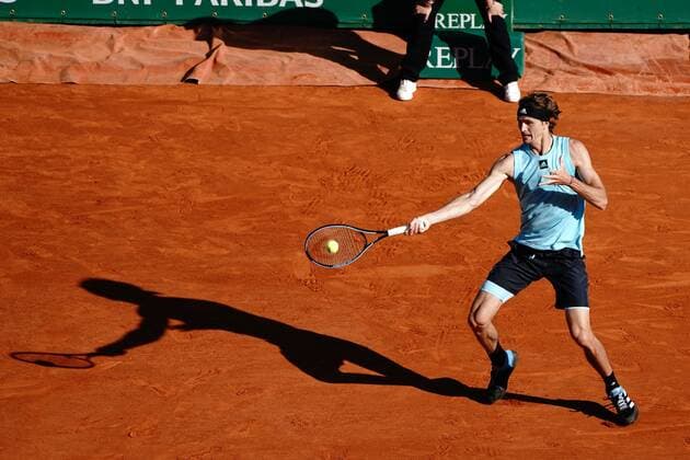 Alexander Zverev (Allemagne) TENNIS : Masters 1000 de Monte Carlo - Quart de finale - Monte Carlo - 15 04 2022 NorbertScanella Panoramic 