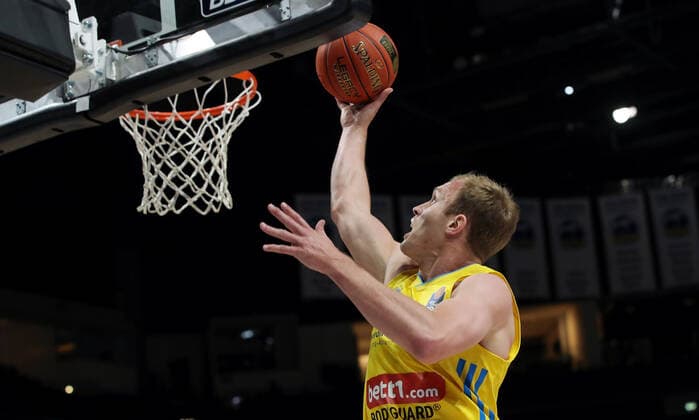 Luke Sikma Aktion Oberkoerper Oberkörper Basketball BBL Bundesliga Herren Saison 2021 2022 15.04.2022 ALBA Berlin vs. ratiopharm Ulm