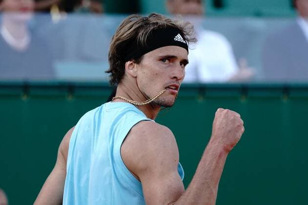 Alexander Zverev (Allemagne) TENNIS : Masters 1000 de Monte Carlo - Quart de finale - Monte Carlo - 15 04 2022 NorbertScanella Panoramic 