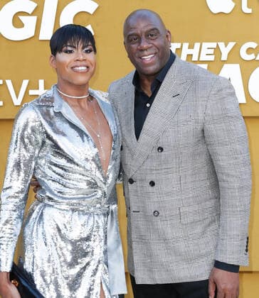 Los Angeles Premiere Of Apple s They Call Me Magic EJ Johnson and Magic Johnson arrive at the Los Angeles Premiere Of Apple s They Call Me Magic held at the Regency Village Theatre on April 14, 2022 in Westwood, Los Angeles, California, United States. Regency Village Theatre, Westwood, Los Angeles, California California United States  Copyright: xImagexPressxAgencyx originalFilename:0155767818st.jpg