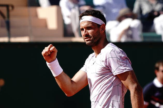 Grigor Dimitrov (Bulgarie) TENNIS : Master 1000 de Monte-Carlo - Monte Carlo - 13 04 2022 NorbertScanella Panoramic 