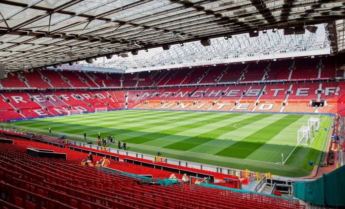 Manchester United, ManU v Norwich City Premier League 16 2022. General View inside the stadium ahead of the Premier League match between Manchester United and Norwich City at Old Trafford, Manchester, England on 16 April 2022. Manchester Old Trafford Greater Manchester England Editorial use only DataCo restrictions apply See www.football-dataco.com , Copyright: xPhilxDuncanx PSI-15113-0001