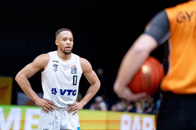 Jaylon Brown (Nr. 0 Hamburg Towers) Basketball Loewen Braunschweig - Hamburg Towers Basketball Loewen Braunschweig - Hamburg Towers, Basketball, BBL, Saison 2021 2022, 16.04.2022 Braunschweig Copyright: xDanielxReinelt xEibner-Pressefotox EP_drt
