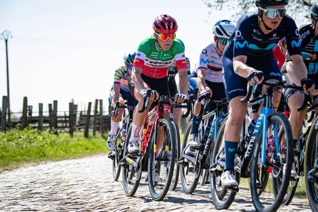 LONGO BORGHINI Elisa: Paris - Roubaix - WomenÂ s Race LONGO BORGHINI Elisa ( ITA ) TREK - SEGAFREDO ( TFS ) - USA Querformat - quer - horizontal - Landscape - Event Veranstaltung: Paris-Roubaix - Category Kategorie: Cycling - Road cycling, Rad, Radsport, Strasse - Elite Women - 1.WWT - Location Ort: Europe France - Start: Denain - Finish: Roubaix - Discipline: Road Race ( RR ) - Distance: 124,7 km - Date Datum: 16.04.2022 Saturday -