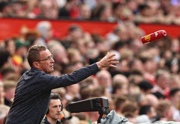Sport Themen der Woche KW15 Mandatory Credit: Photo by Paul Currie Shutterstock (12894309dv) Manchester United, ManU manager Ralf Rangnick Manchester United v Norwich City, Premier League, Football, Old Trafford, Manchester, UK - 16 Apr 2022 EDITORIAL USE ONLY No use with unauthorised audio, video, data, fixture lists, club league logos or live services. Online in-match use limited to 120 images, no video emulation. No use in betting, games or single club league player publications. Manchester United v Norwich City, Premier League, Football, Old Trafford, Manchester, UK - 16 Apr 2022 EDITORIAL USE ONLY No use with unauthorised audio, video, data, fixture lists, club league logos or live services. Online in-match use limited to 120 images, no video emulation. No use in betting, games or single club league player publications.  Copyright: xPaulxCurrie Shutterstockx 12894309dv