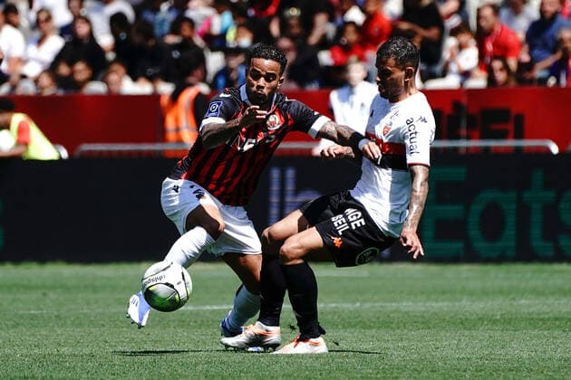 Justin Kluivert (OGC Nice) FOOTBALL : OGC Nice vs Lorient - Ligue 1 Uber Eats - Nice - 17 04 2022 NorbertScanella Panoramic 