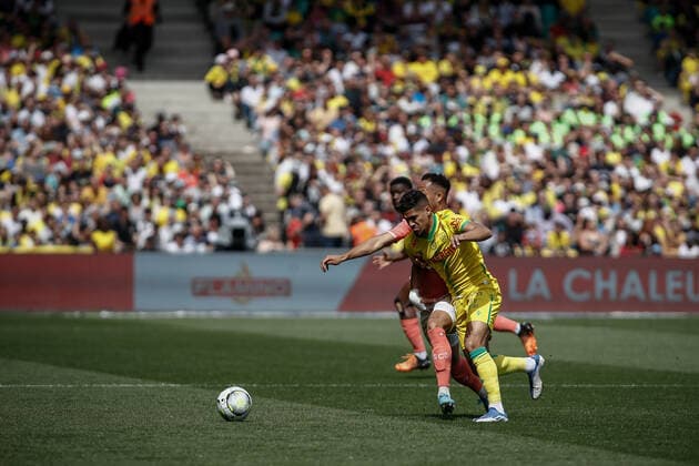 Ludovic Blas (Nantes) FOOTBALL : FC Nantes vs Angers SCO - Ligue 1 Uberteat - 17 04 2022 AurelienMorissard Panoramic 