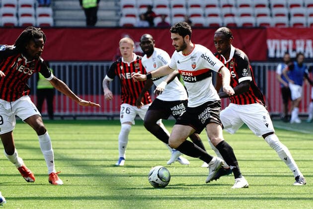 Thomas Monconduit (Lorient) FOOTBALL : OGC Nice vs Lorient - Ligue 1 Uber Eats - Nice - 17 04 2022 NorbertScanella Panoramic 