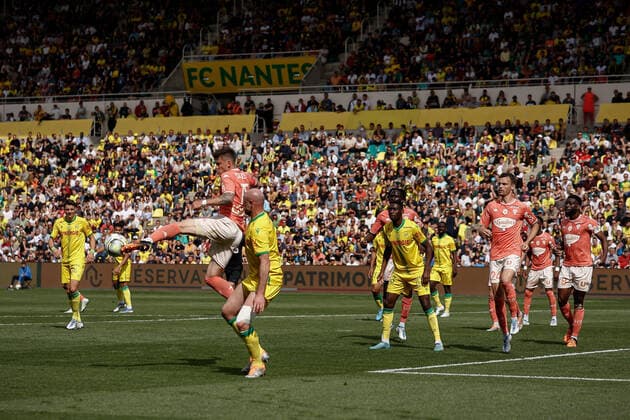 Pierrick Capelle (Angers SCO) FOOTBALL : FC Nantes vs Angers SCO - Ligue 1 Uberteat - 17 04 2022 AurelienMorissard Panoramic 