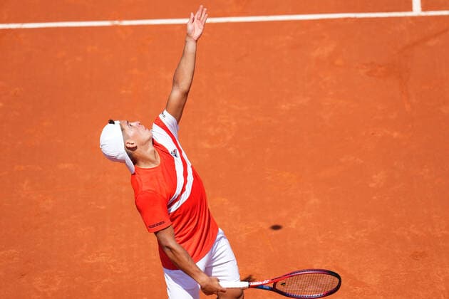 ESP: Barcelona Open Banc, Condfe de Godo Trophy Sebastian Baez during the Barcelona Open Banc Sabadell, Conde de Godo Trophy played at Real Club de Tenis Barccelona on April 18, 2022 in Barcelona, Spain. kpmg Copyright: xBaguxBlancox xxPRESSINPHOTOtx PS_220418_085