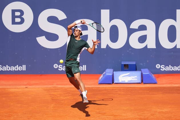 ESP: Barcelona Open Banc, Condfe de Godo Trophy Lorenzo Musetti during the match of Barcelona Open Banc Sabadell, Conde de Godo Trophy played at Real Club de Tenis Barccelona on April 18, 2022 in Barcelona, Spain. kpmg Copyright: xBaguxBlancox xxPRESSINPHOTOtx PS_220418_099