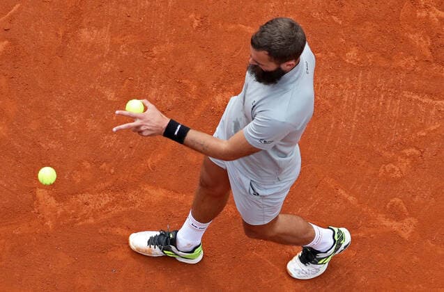 Barcelona Open Banc Sabadell 2022 Benoit Paire during the match against Soonwoo Kwon, corresponding to the Barcelona Open Banc Sabadell tennis tournament, 69th Conde de Godo Trophy, in Barcelona, on 18th April 2022. Barcelona Barcelona Spain  Copyright: xUrbanandsportx originalFilename:urbanandsport-barcelon220418_npYZK.jpg