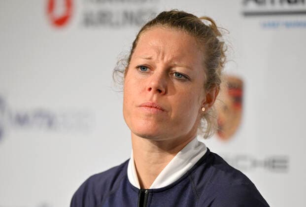 Laura Siegemund GER im Interview nachdenklich skeptisch Tennis Damen Porsche-Cup Porsche Tennis Grand Prix GP Stuttgart 2022 Porsche Arena 18.04.2022 DFL REGULATIONS PROHIBIT ANY USE OF PHOTOGRAPHS AS IMAGE SEQUENCES AND OR QUASI-VIDEO Porsche Tennis Grand Prix GP Stuttgart 2022