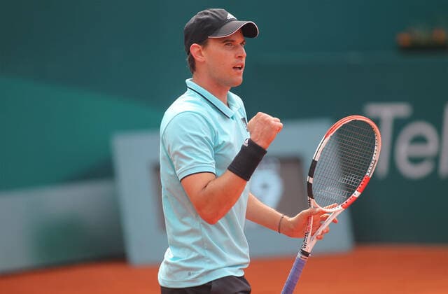 TENNIS - ATP, Tennis Herren Serbia Open 2022 BELGRADE,SERBIA,19.APR.22 - TENNIS - ATP World Tour, Serbia Open. Image shows the rejoicing of Dominic Thiem (AUT).  GEPAxpictures xAleksandarxDjorovic