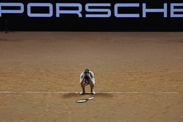 Sport Bilder des Tages Eva Lys, GER, after first round of 2022 Porsche Tennis Grand Prix in Stuttgart, 19 04 2022; -