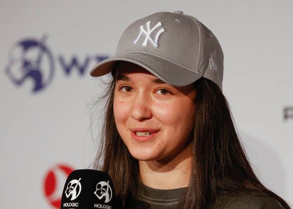 Eva Lys, Pressekonferenz, Portrait, Portraet Tennis - Porsche Tennis Grand Prix 2022 - WTA, Tennis Damen - Porsche-Arena - Stuttgart - - Germany - 19 April 2022. Copyright: xJuergenxHasenkopfx