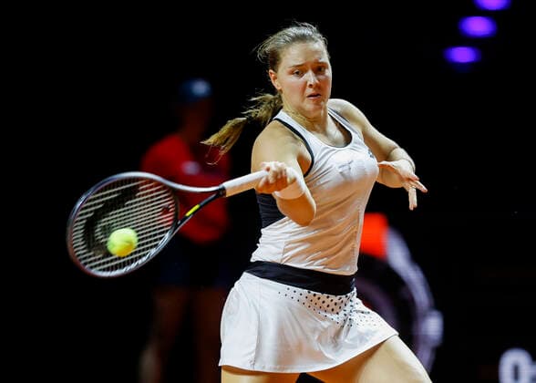 Jule Niemeier Tennis - Porsche Tennis Grand Prix 2022 - WTA, Tennis Damen - Porsche-Arena - Stuttgart - - Germany - 19 April 2022. Copyright: xJuergenxHasenkopfx
