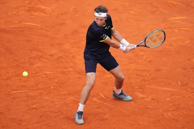 ESP: Barcelona Open Banc, Conde de Godo Trophy Casper Ruud during the match of Barcelona Open Banc Sabadell, Conde de Godo Trophy played at Real Club de Tenis Barccelona on April 19, 2022 in Barcelona, Spain. kpng Copyright: xBaguxBlancox xxPRESSINPHOTOx PS_220419_357