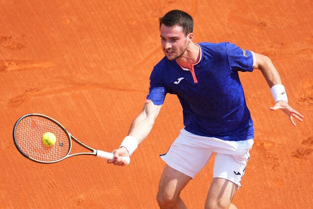 ESP: Barcelona Open Banc, Conde de Godo Trophy Pedro Martinez during the match of Barcelona Open Banc Sabadell, Conde de Godo Trophy played at Real Club de Tenis Barccelona on April 19, 2022 in Barcelona, Spain. kpng Copyright: xBaguxBlancox xxPRESSINPHOTOx PS_220419_391