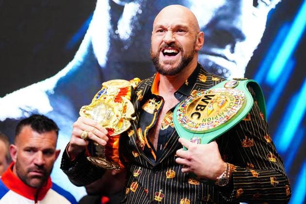 Bilder des Jahres 2022, Sport 04 April Sport Themen der Woche KW16 Sport Bilder des Tages Mandatory Credit: Photo by Javier Garcia Shutterstock (12901495k) Tyson Fury during his pre-fight press conference, PK, Pressekonferenz Tyson Fury v Dillian Whyte, WBC Heavyweight Championship, Press Conference, Boxing, Wembley Stadium, London, UK - 20 Apr 2022 Tyson Fury v Dillian Whyte, WBC Heavyweight Championship, Press Conference, Boxing, Wembley Stadium, London, UK - 20 Apr 2022  Copyright: xJavierxGarcia Shutterstockx 12901495k