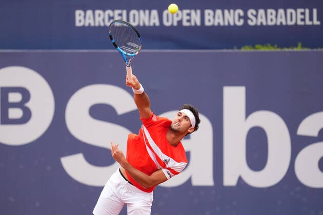 ESP: Barcelona Open Banc, Conde de Godo Trophy Carlos Taberner during the Barcelona Open Banc Sabadell, Conde de Godo Trophy played at Real Club de Tenis Barcelona on April 20, 2022 in Barcelona, Spain. Contributor Copyright: xPressinphotox PS_220420_001