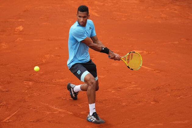 ESP: Barcelona Open Banc, Conde de Godo Trophy Felix Auger-Aliassime during the Barcelona Open Banc Sabadell, Conde de Godo Trophy played at Real Club de Tenis Barcelona on April 20, 2022 in Barcelona, Spain. kpng Copyright: xBaguxBlancox xPRESSINPHOTOx PS_220420_077