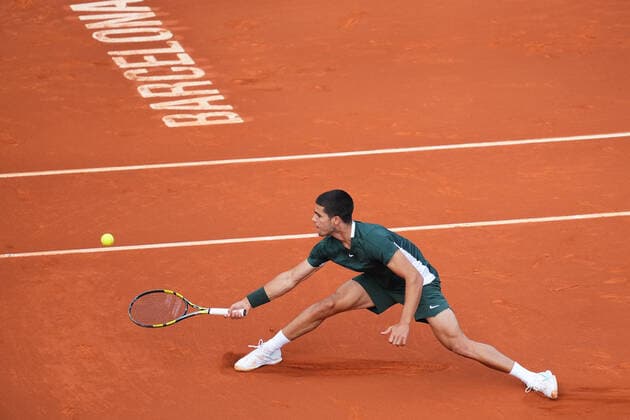 ESP: Barcelona Open Banc, Conde de Godo Trophy Carlos Alcaraz during the Barcelona Open Banc Sabadell, Conde de Godo Trophy played at Real Club de Tenis Barcelona on April 20, 2022 in Barcelona, Spain. kpng Copyright: xBaguxBlancox xPRESSINPHOTOx PS_220420_087