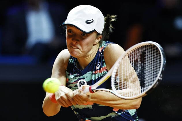 Iga Swiatek, POL, during 2022 Porsche Tennis Grand Prix in Stuttgart, 20 04 2022; -