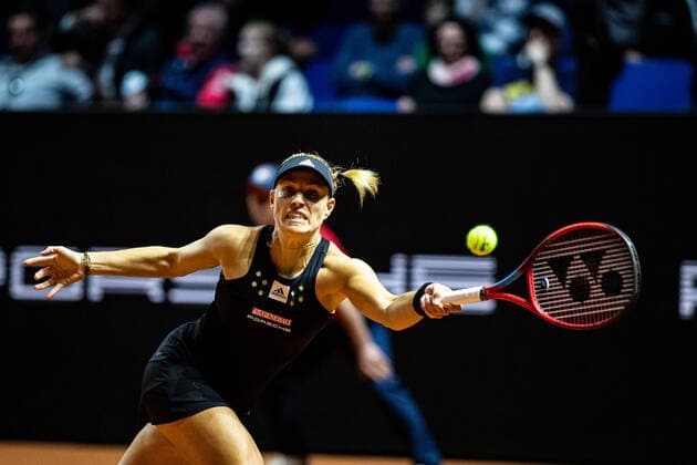 Angelique Kerber Deutschland, Germany Tennis Damen Porsche-Cup Porsche Tennis Grand Prix GP Stuttgart 2022 Porsche-Arena 20.04.2022 Porsche Tennis Grand Prix Stuttgart 2022, 20.04.2022 Stuttgart Copyright: xEibner-Pressefoto RogerxBuerkex EP_EER
