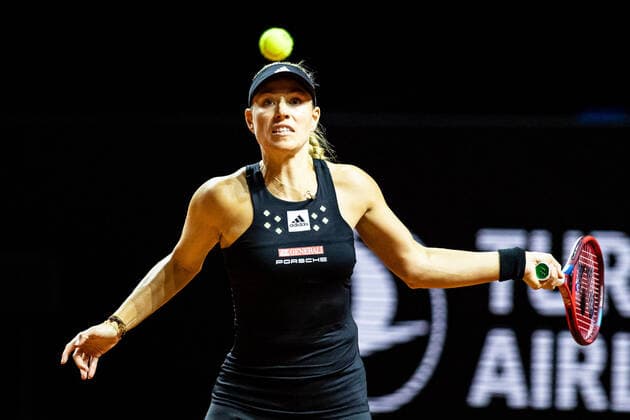 Angelique Kerber Deutschland, Germany Tennis Damen Porsche-Cup Porsche Tennis Grand Prix GP Stuttgart 2022 Porsche-Arena 20.04.2022 Porsche Tennis Grand Prix Stuttgart 2022, 20.04.2022 Stuttgart Copyright: xEibner-Pressefoto RogerxBuerkex EP_EER