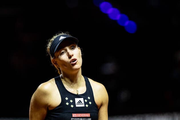 Angelique Kerber ist entaeuscht und gefrustet Tennis Damen Porsche-Cup Porsche Tennis Grand Prix GP Stuttgart 2022 Porsche-Arena 20.04.2022 Porsche Tennis Grand Prix Stuttgart 2022, 20.04.2022 Stuttgart Copyright: xEibner-Pressefoto RogerxBuerkex EP_EER