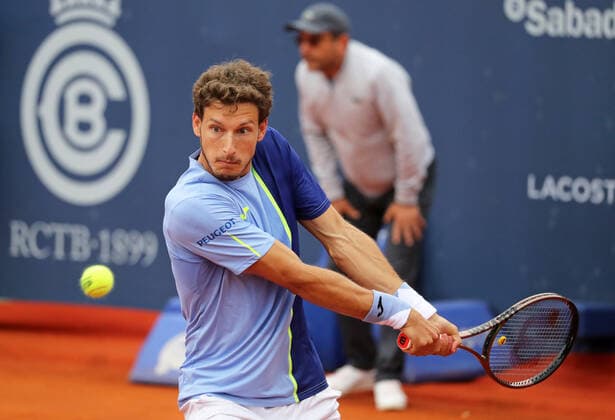 Barcelona Open Banc Sabadell 2022 - Day Three Pablo Carreno Busta during the match against Bernabe Zapata Miralles, corresponding to the Barcelona Open Banc Sabadell tennis tournament, 69th Conde de Godo Trophy, in Barcelona, on 20th April 2022. Barcelona Barcelona Spain  Copyright: xUrbanandsportx originalFilename:urbanandsport-barcelon220420_nppFS.jpg