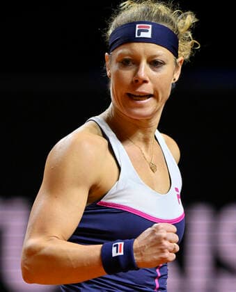 Laura Siegemund GER Jubel Freude Emotion Tennis Damen Porsche-Cup Porsche Tennis Grand Prix GP Stuttgart 2022 Porsche Arena 20.04.2022 DFL REGULATIONS PROHIBIT ANY USE OF PHOTOGRAPHS AS IMAGE SEQUENCES AND OR QUASI-VIDEO Porsche Tennis Grand Prix GP Stuttgart 2022