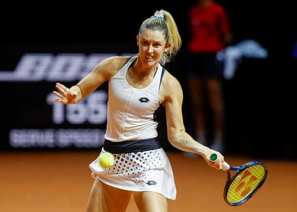 Storm Sanders Tennis - Porsche Tennis Grand Prix 2022 - WTA, Tennis Damen - Porsche-Arena - Stuttgart - - Germany - 20 April 2022. Copyright: xJuergenxHasenkopfx