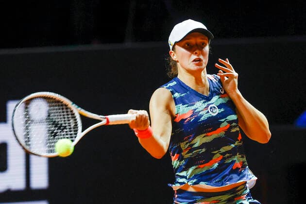 Iga Swiatek Tennis - Porsche Tennis Grand Prix 2017 - WTA, Tennis Damen - Porsche-Arena - Stuttgart - - Germany - 20 April 2022. Copyright: xJuergenxHasenkopfx