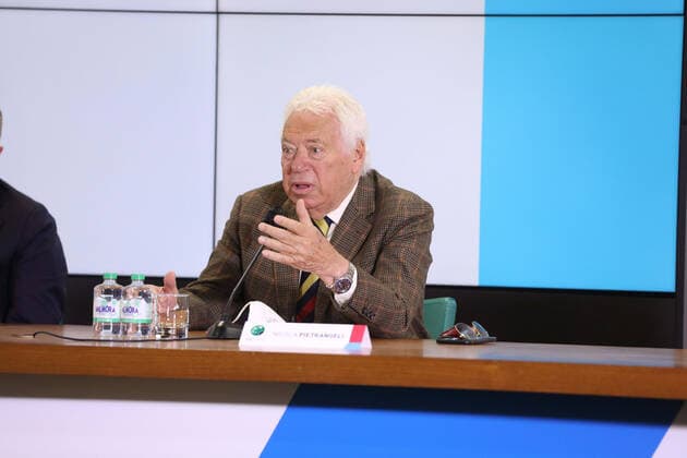 Tennis Internazionali d Italia 2022 press conference, PK, Pressekonferenz At Stadio Olimpico of Rome, press conference for the 2022 edition of BNL Internazionali d’Italia of Tennis. In this picture Nicola Pietrangeli Rome Lazio Italy Copyright: PaoloxPizzi