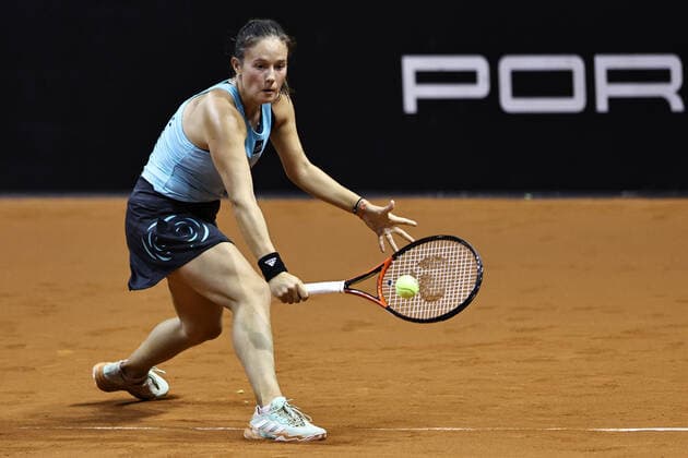 Daria Kasatkina, RUS, during 2022 Porsche Tennis Grand Prix in Stuttgart, 21 04 2022; -