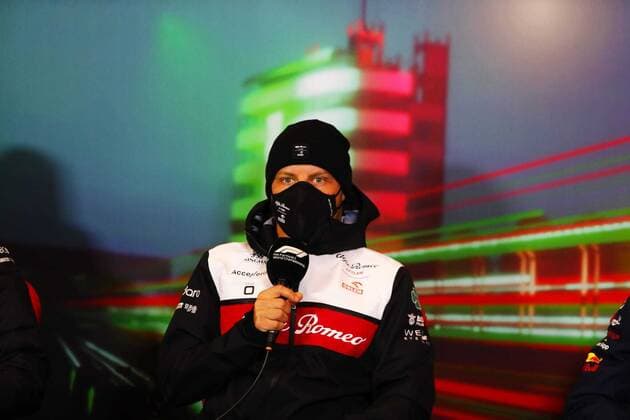 Drivers press conference, PK, Pressekonferenz bottas during Formula 1 Rolex Emilia Romagna Grand Prix 2022, 4rd round of the 2022 FIA Formula One World Championship, WM, Weltmeisterschaft Free Practises, Formula 1 Championship in Imola, Italy, April 22 2022  Copyright: xAlessioxDexMarcox xipa-agency.nex xx 0